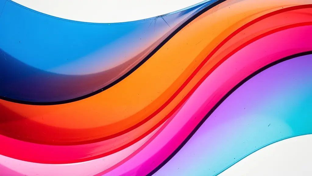 Abstract color gradients showing emotional transitions across different social media color palettes